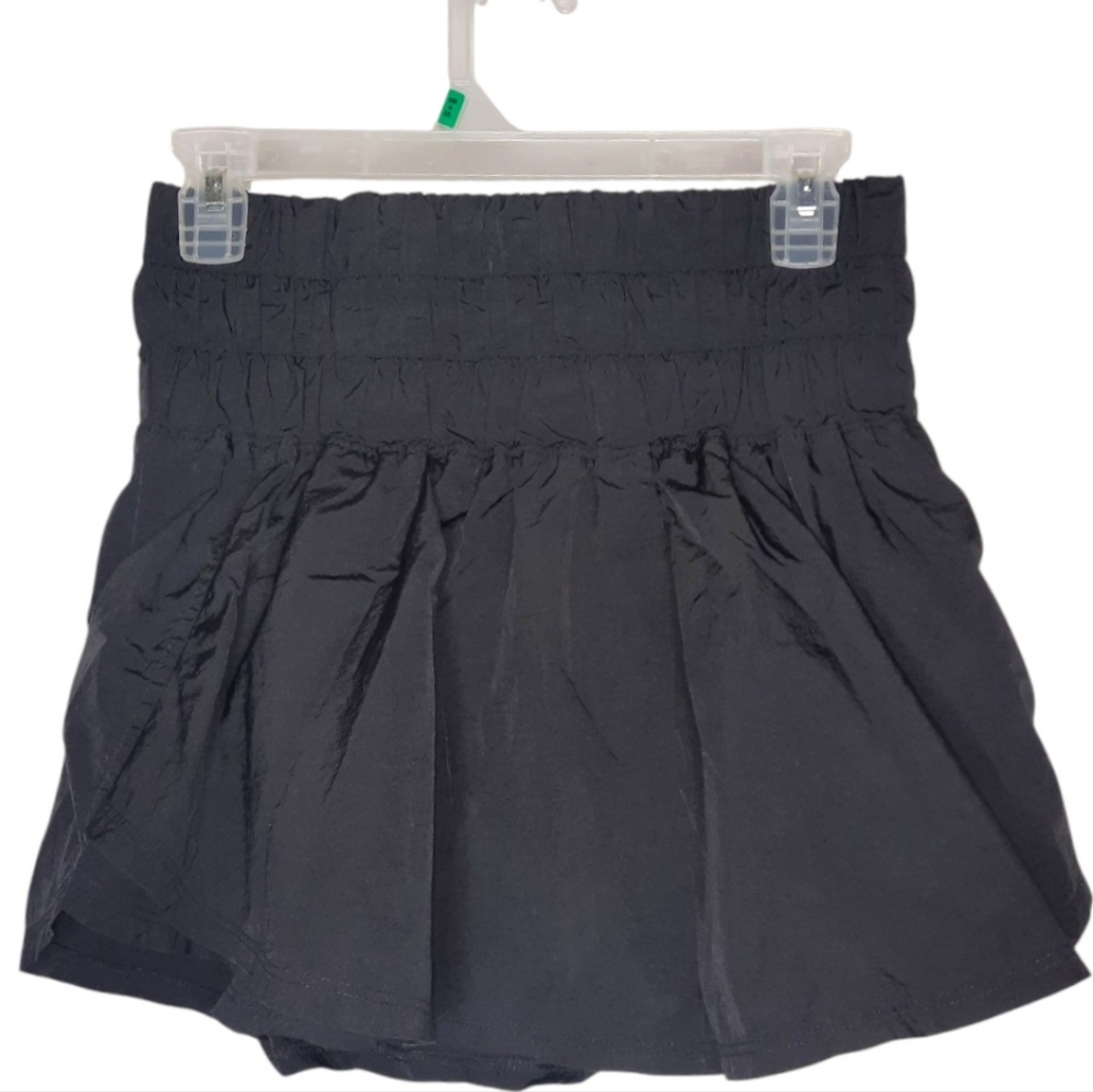 FP MOVEMENT "The Way Home" Running Shorts Black Silver Large 10 Sport Athlete - Picture 2 of 11